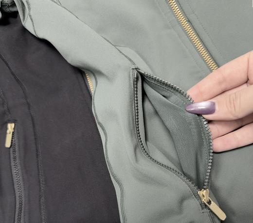 点此购买 lulu露露春秋季户外健身立领女士瑜伽服外套 zc 310673 商品图14