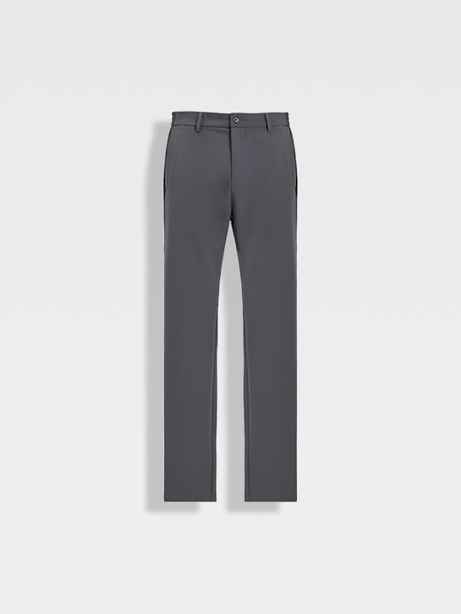 callisto水雾灰桑蚕丝混纺透气休闲裤 商品图0