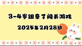 2025.2.28 3—4岁组闯关游戏