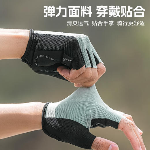 【49秒杀！】洛克兄弟（ROCKBROS） 骑行手套半指手套男女防滑透气山地自行车骑车手套骑行装备配件 商品图3