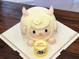 卡通主题款 蛋仔派对dongdong羊 立体蛋糕