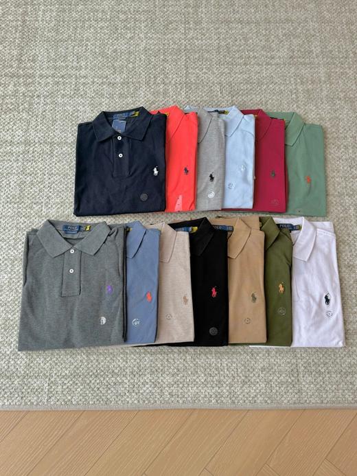 拉夫小马刺绣男士经典款修身版弹力翻领T恤Polo衫 商品图1