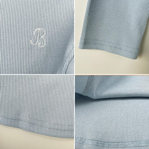 女装连帽钉扣款蕾丝帽绳T恤-19332T5212008 商品图2