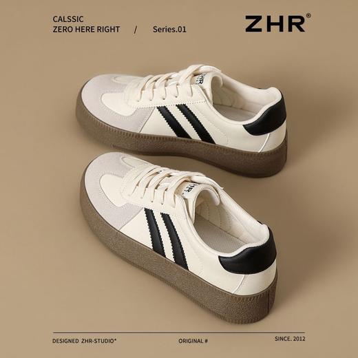 ZHR厚底增高德训鞋女2025春秋新款复古百搭运动休闲鞋超轻便女鞋 商品图9