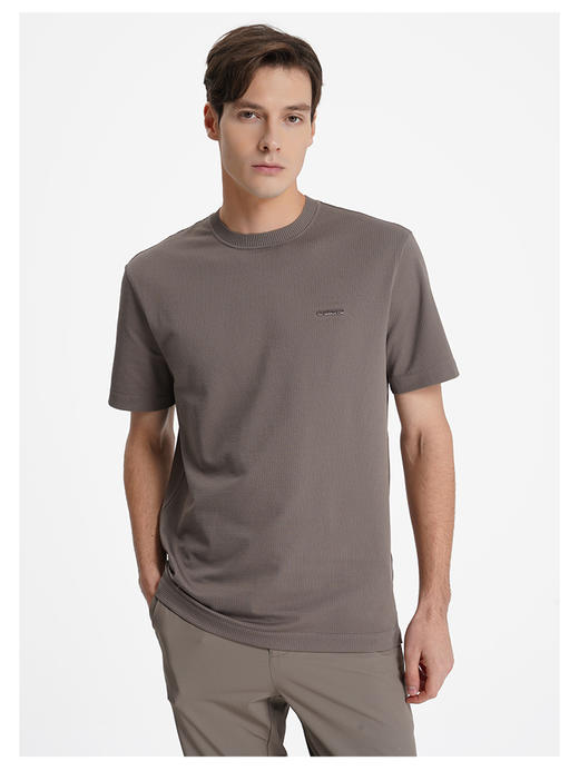 callisto海藻灰咖泡泡肌理T恤 商品图2