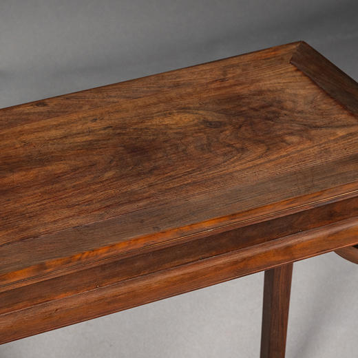 清 红木高束腰霸王枨半桌 商品图3