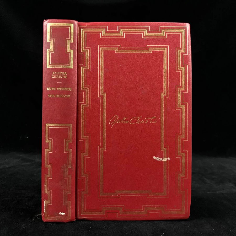 阿加莎·克里斯蒂《沉默的证人/空幻之屋》 约6幅插图 复古仿皮精装32开