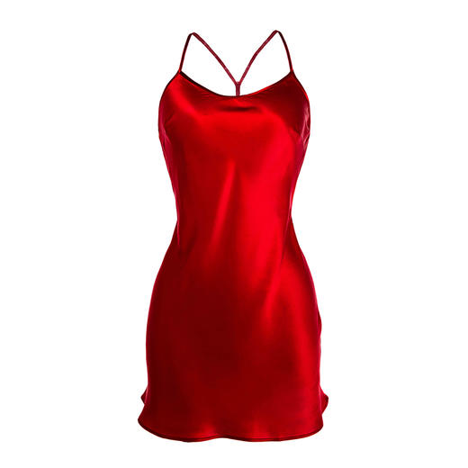 真丝性感极简露背中裙 A22118 商品图6