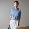 OLrain欧芮儿2025夏季新款POLO领法式通勤短袖毛针织套头衫上衣女 商品缩略图4