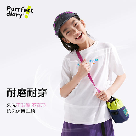 【110-160cm】咕噜日记【更透气】儿童圆领短袖2025男女童印花T恤休闲上衣PXT2502 商品图3