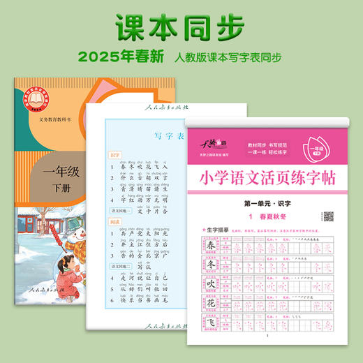 小学语文活页练字帖一年级下册 商品图3