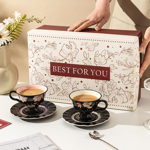 摩登主妇复古咖啡杯碟套装高档精致2025新款马克杯子结婚新婚礼物 商品图4