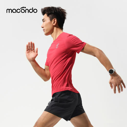马孔多汗不显科技跑步短袖T恤8代 吸湿速干 腋下一片式拼接 训练 商品图2