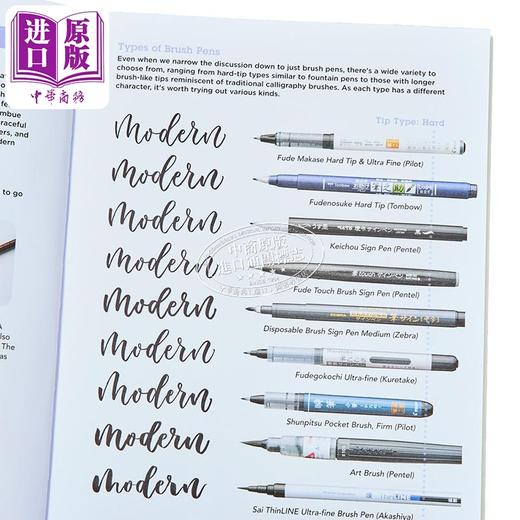 【中商原版】现代书法和毛笔字体初学者指南 A Beginners Guide to Modern Calligraphy Brush Pen 英文原版 Maki Shimano 商品图2
