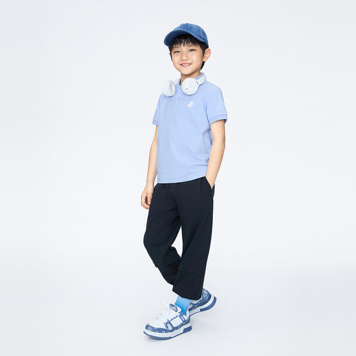 男童翻领SORONA短袖针织衫夏季新款安奈儿童装EB521175 商品图6