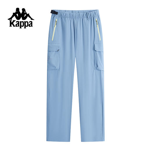 Kappa卡帕背靠背防泼水运动裤2025新款男户外弹力休闲长裤直筒裤K0F32AY57 商品图1