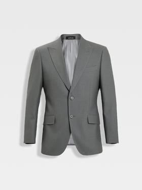 callisto高智系列海藻灰绵羊毛西服