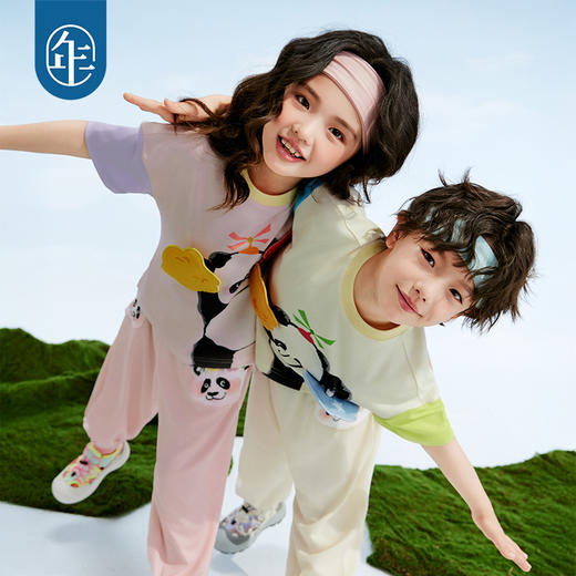 年衣童装男女童短袖T恤2025夏季新款可爱卡通百变盼达T恤 商品图2