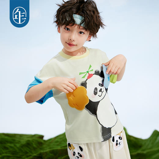 年衣童装男女童短袖T恤2025夏季新款可爱卡通百变盼达T恤 商品图4