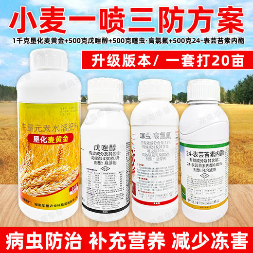 小麦一喷三防20亩24表芸苔素内酯药剂套餐三遍老牌子专用农用正品 商品图3