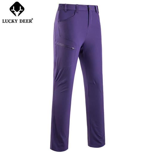 【99秒杀（2件再享95折）】LUCKY DEER情侣款轻薄透气速干运动长裤 商品图2