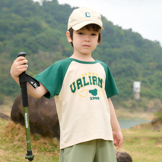 【7A抗菌纯棉】棉花堂2025年夏款美式纯棉复古短袖童装T恤F251117 商品图5