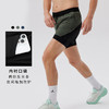 跃牌【跃LEAP-ACTIVE】 四分双层运动短裤男士耐热透气撞色拼接假两件短裤H51146 商品缩略图0