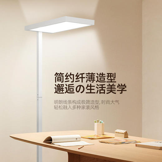 【落地学习灯，眼睛0负担！】全光谱落地台灯，护眼学习专用；儿童书桌阅读防近视教室灯，开、关、调节亮度一目了然，小孩自己也能快速学会上手操作！ 商品图3