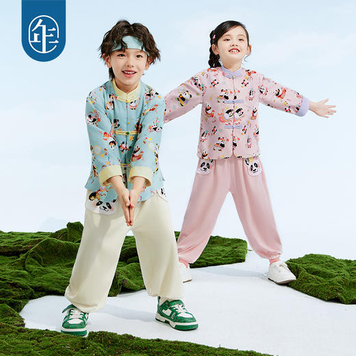 年衣童装男女童裤子2025新款春季女大童甜美休闲百变盼达泡泡裤 商品图1