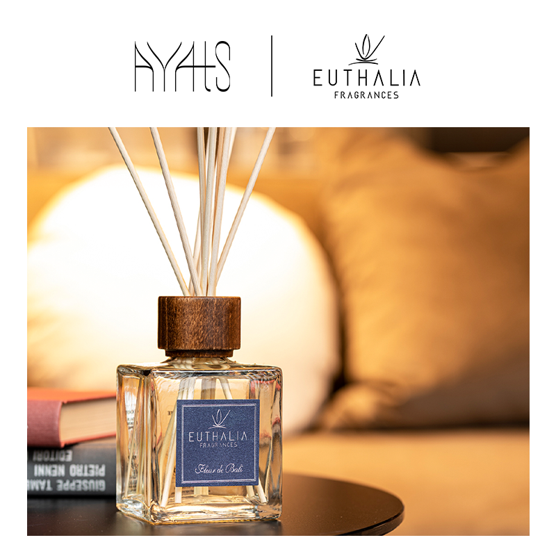 意大利EUTHALIA香薰 FLEUR DE BALI巴厘岛之花 无火藤条香薰