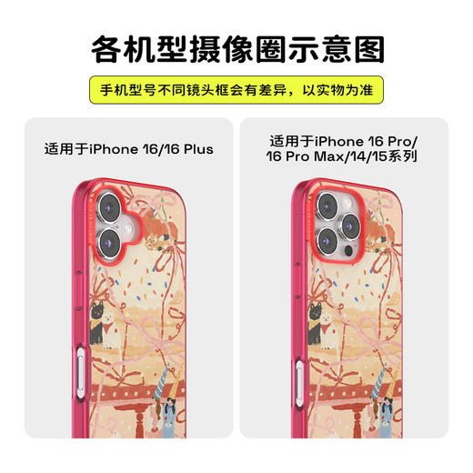【微微日常】蛋糕小城堡 POPCASE手机壳 MagSafe Popcase磁吸款 红色 蝴蝶结 卡通 iPhone 16/15/14 商品图3