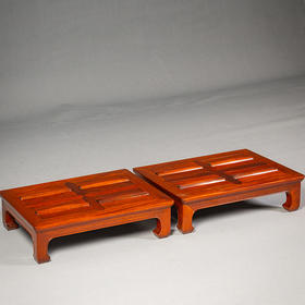 红木滚凳脚踏（一对）