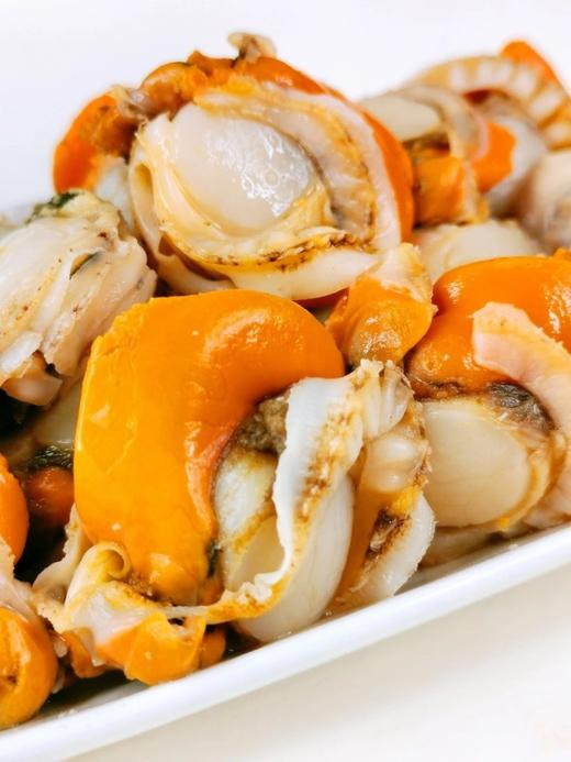 400g*4袋只要59.9原价要卖到89抓紧入手栉孔扇贝肉半滴冰衣都没有每一个都满膏满黄新鲜基地直邮 商品图1