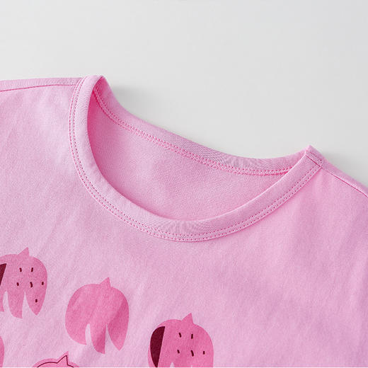 【7A抗菌纯棉】棉花堂2025年夏款自然轻柔奇趣水果印花短袖童装T恤F251092 商品图9