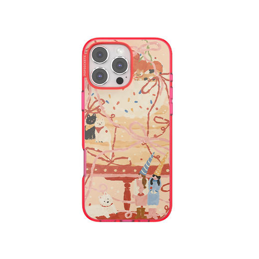 【微微日常】蛋糕小城堡 POPCASE手机壳 MagSafe Popcase磁吸款 红色 蝴蝶结 卡通 iPhone 16/15/14 商品图2