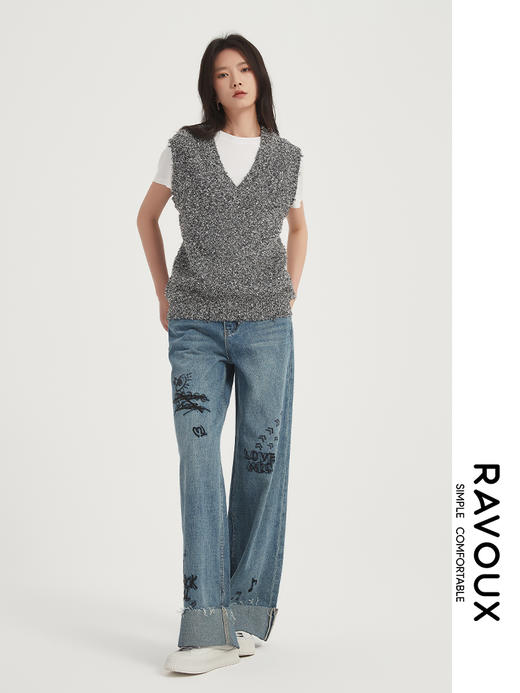 271219907灰色亮片马甲 商品图2