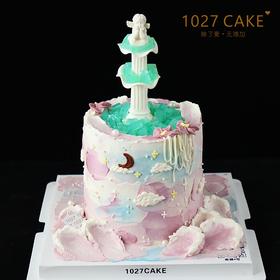 1027CAKE | 许愿池蛋糕 喷泉 天使