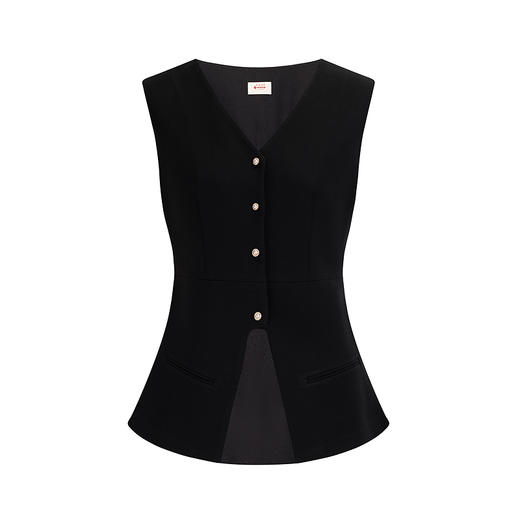 【林栖设计小店】优雅马夹法式复古珍珠修身显瘦2025春夏新品无袖外套女1952024 商品图10