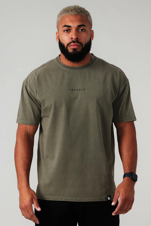 YoungL.A 元单 水洗 ESSENTIAL JACKED 圆领短袖T恤 TX389 商品图2