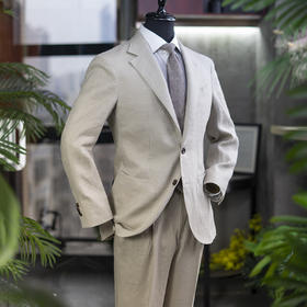 25新款 男士名厂亚麻单西/夹克套装