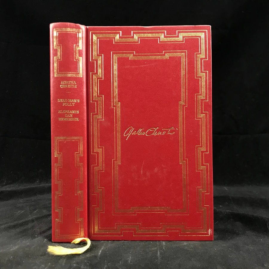 阿加莎·克里斯蒂《古宅迷踪/大象的证词》 约5幅插图 复古仿皮精装32开