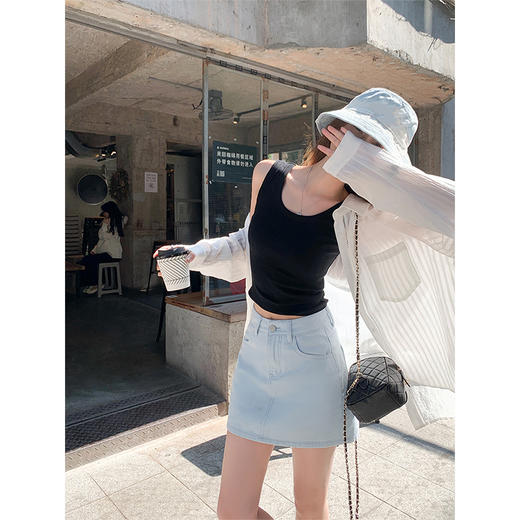 <曾小咸推荐>4.7现货秒杀 ！微信超特价！a字牛仔半身裙 日常169.99 立减90 秒杀79.99！！ 商品图1