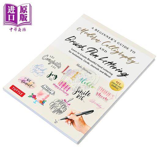 【中商原版】现代书法和毛笔字体初学者指南 A Beginners Guide to Modern Calligraphy Brush Pen 英文原版 Maki Shimano 商品图1