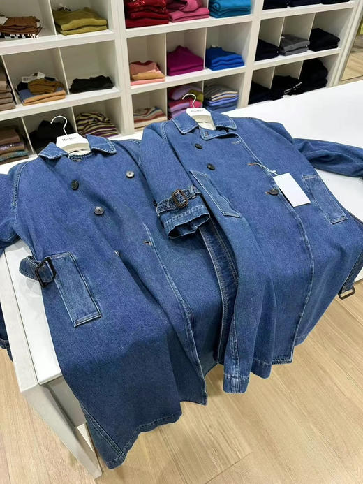 国内现货 ！MaxMara 超酷双面牛仔风衣it36码，折扣3299元，必须入手的一个爆款单品。 商品图9