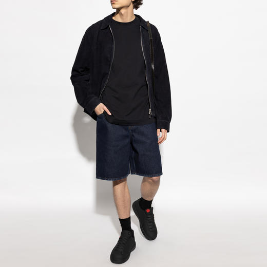 BURBERRY 巴宝莉 男士马术骑士徽标棉质圆领短袖T恤 黑色 8107459 A1189 商品图3