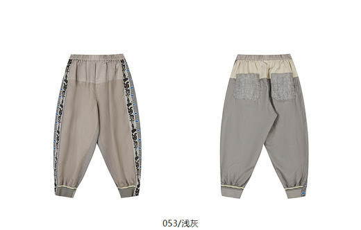 jnby  25年春款  运动拼接松紧长裤  1P3E11180 商品图8