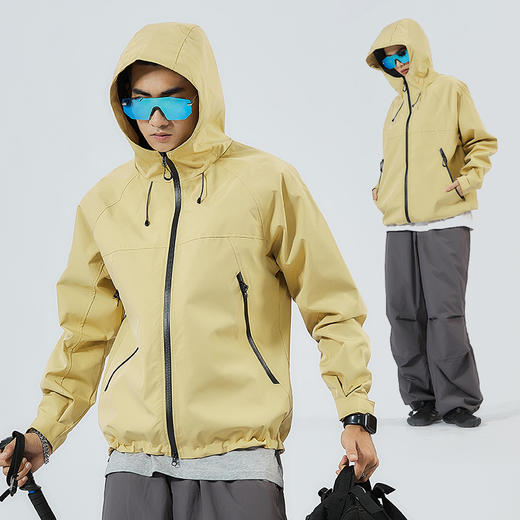 【99秒】LUCKY DEER秋季情侣款鸟平替硬壳风衣外套 商品图3