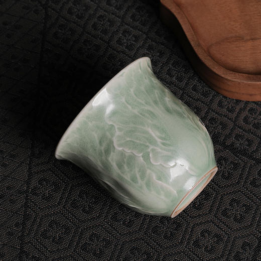 龙泉青瓷敦煌宝相纹与百财吉祥纹饰茶具 商品图3