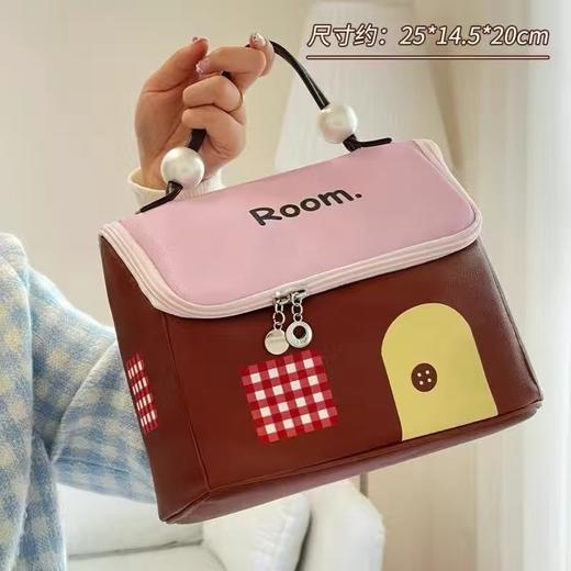 【可爱小房子化妆包】女便携旅行洗漱包防水化妆品收纳包大容量收纳袋。ry 商品图2