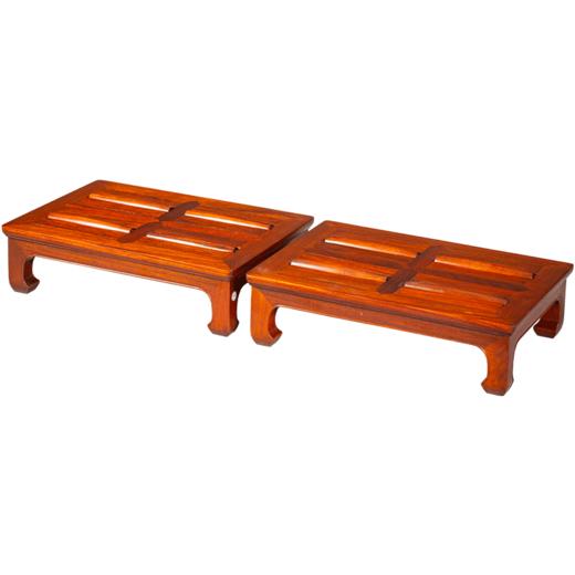 红木滚凳脚踏（一对） 商品图5